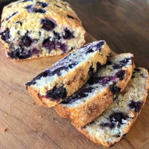 blueberry and coconut loaf