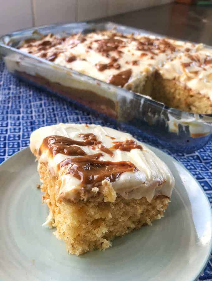 VJ COOKS banana caramel cake 