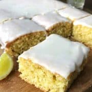 Lime and coconut sheet cake by VJ cooks. This easy recipe is dairy free and is made with limes, coconut and coconut cream.