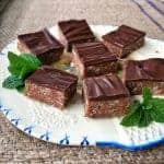 Dark chocolate peppermint slice by VJ cooks 