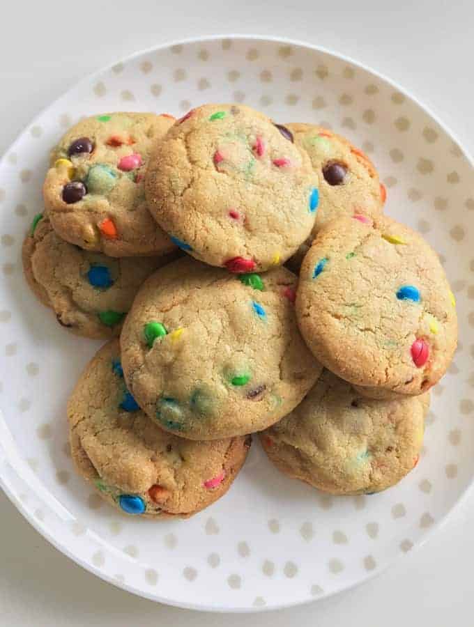M&M cookies by VJ cooks 