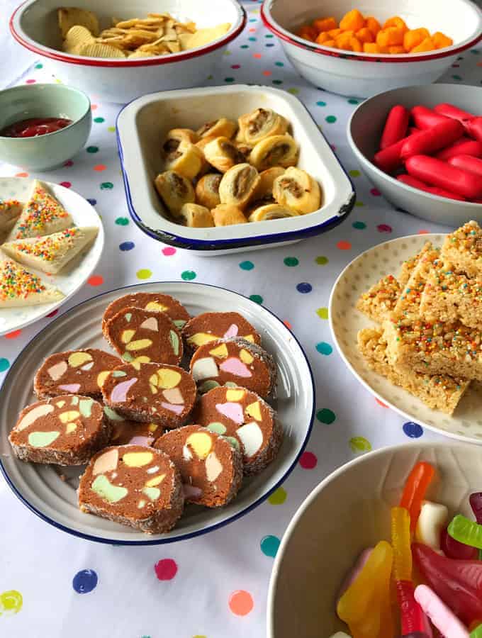 Kiwi party food sitting on a table