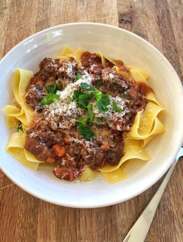 Slow cooker beef ragu easy recipe from VJ cooks