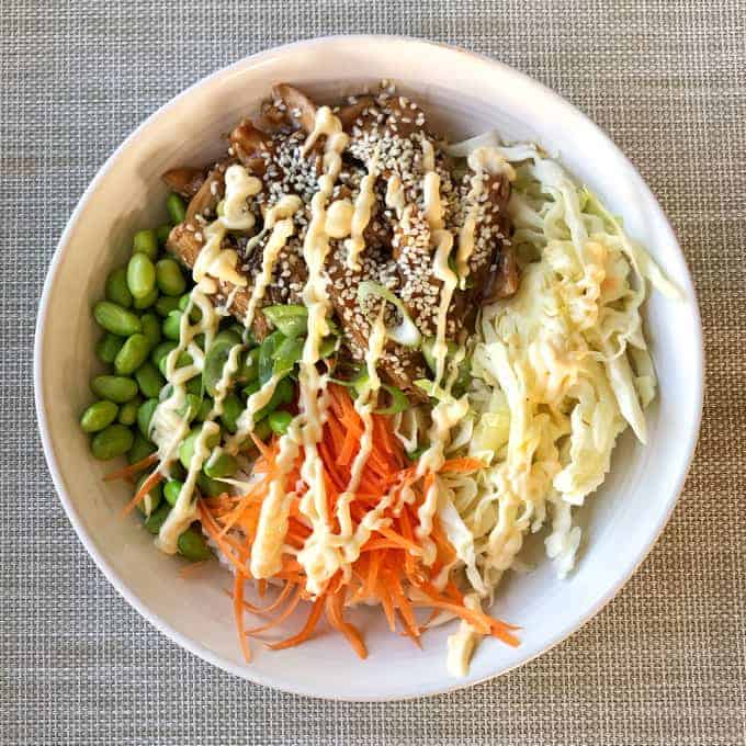 Teriyaki Smoked Mackerel Bento Bowl