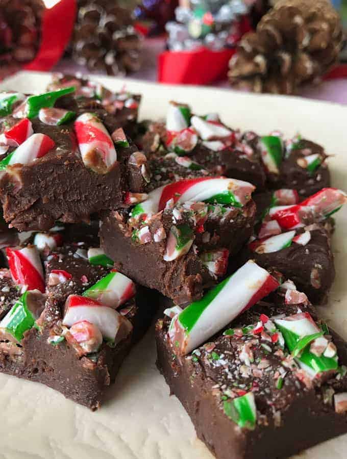 candy cane fudge