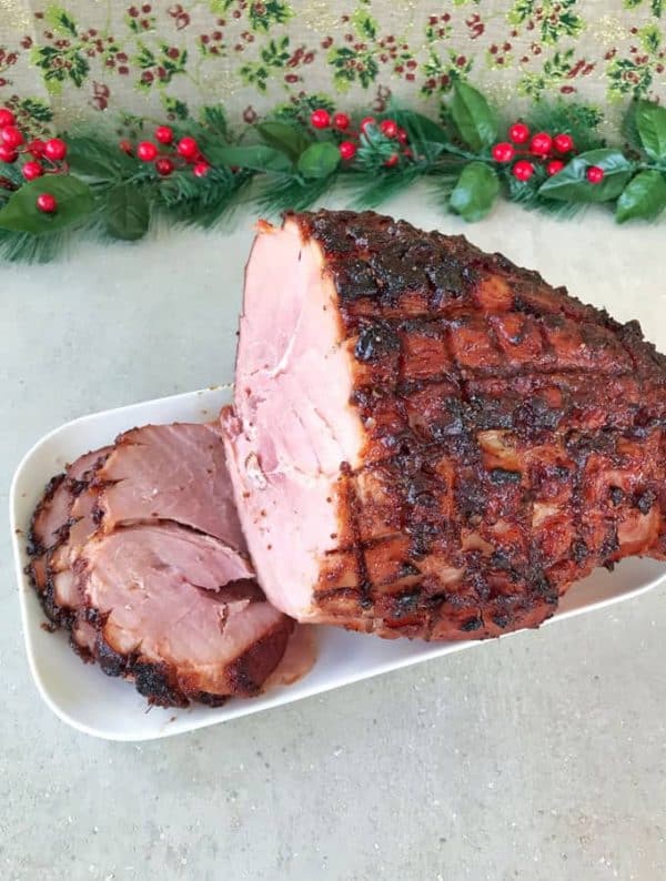 Easy recipe for Christmas cranberry ham glaze + Quick how-to video