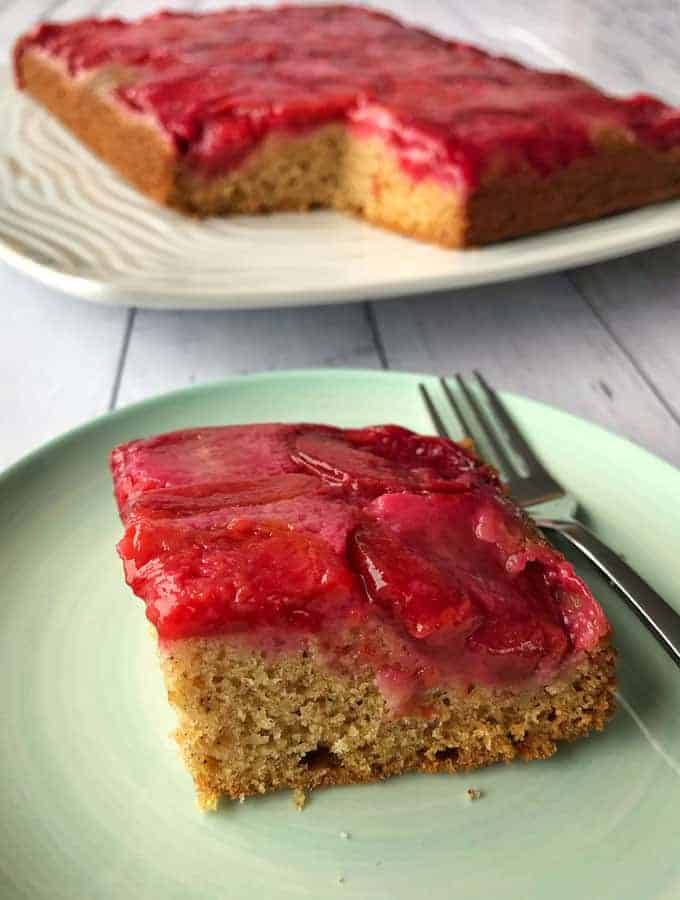 upside down plum cake easy recipe by VJ cooks 