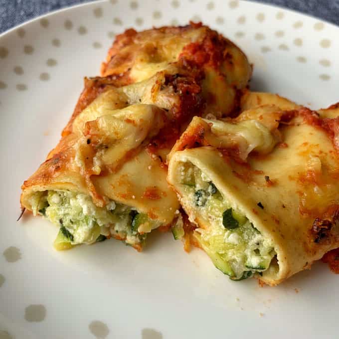 courgette and ricotta cannelloni recipe by vj cooks 