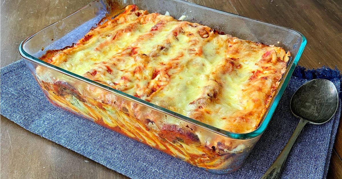 Easy recipe for Courgette and Ricotta Cannelloni - VJ cooks