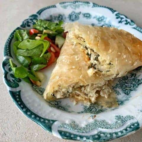 vj cooks chicken filo parcels