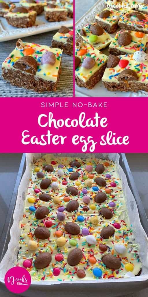 vj cooks no-bake easter egg slice 