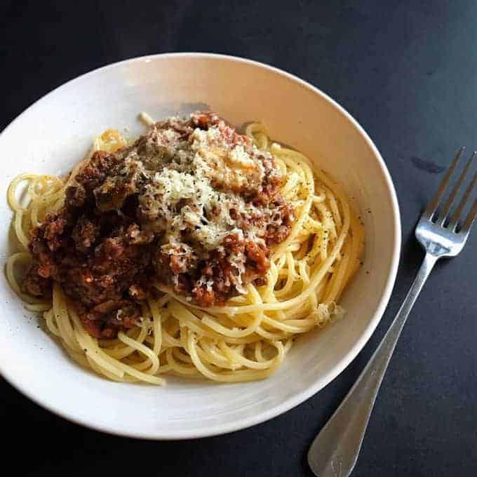 Slow Cooker Spaghetti Bolognese