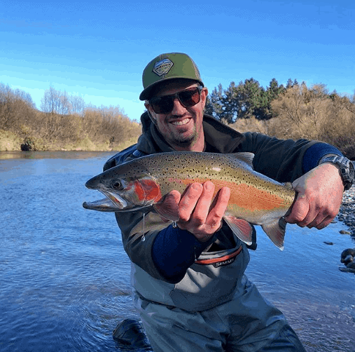 fly fishing in the Taupo rivers 