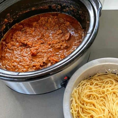 Slow Cooker Spaghetti Bolognese