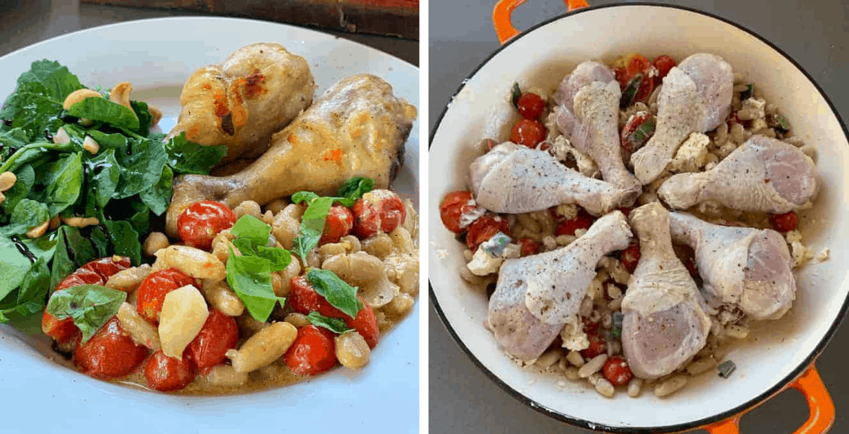 One pot chicken and beans One pot chicken and beans