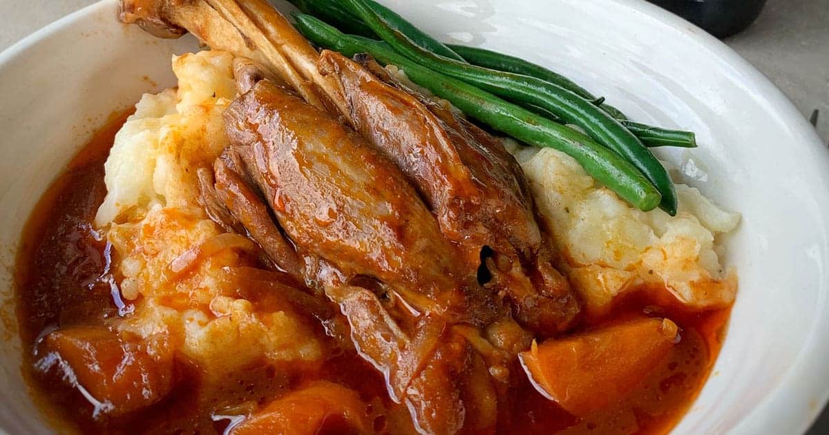 Slow Cooked Lamb shanks