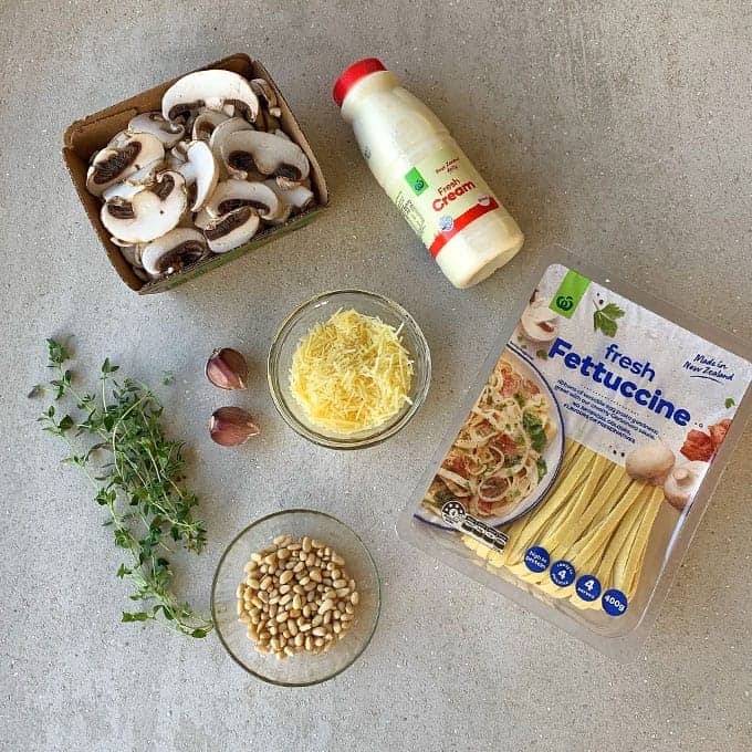 vj cooks creamy mushroom pasta