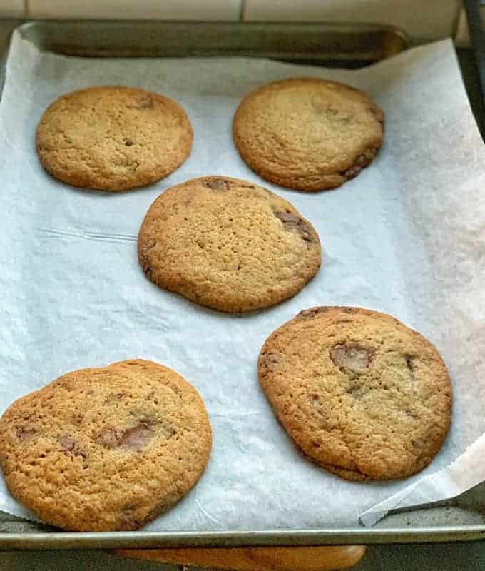 Chocolate chunk cookies a tray recipe from VJ cooks 