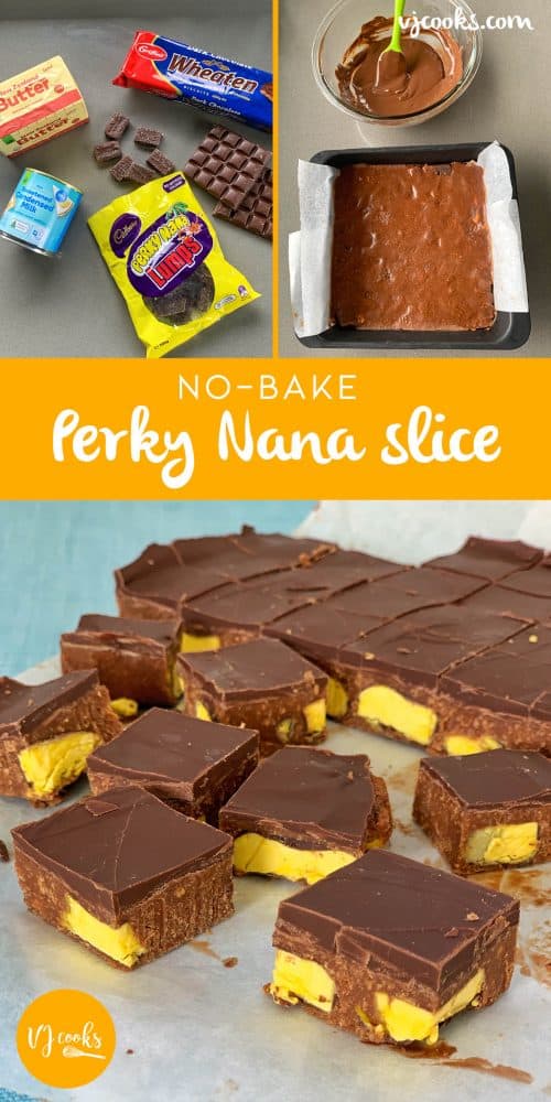 VJ cooks no-bake perky nana slice 