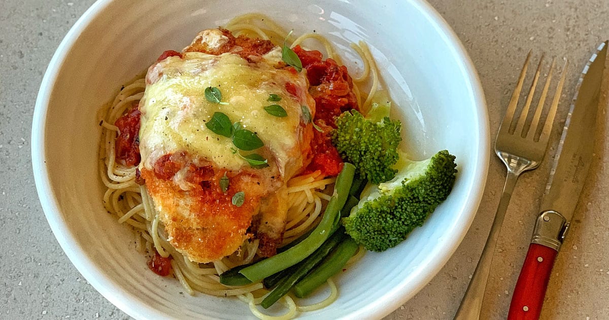Easy Baked Chicken Parmigiana - Recipe by VJ Cooks