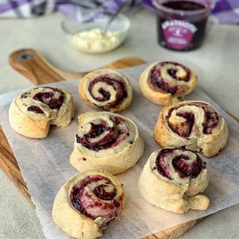 Jam Pinwheel scones