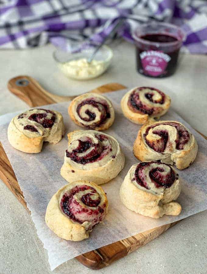 Jam Pinwheel scones