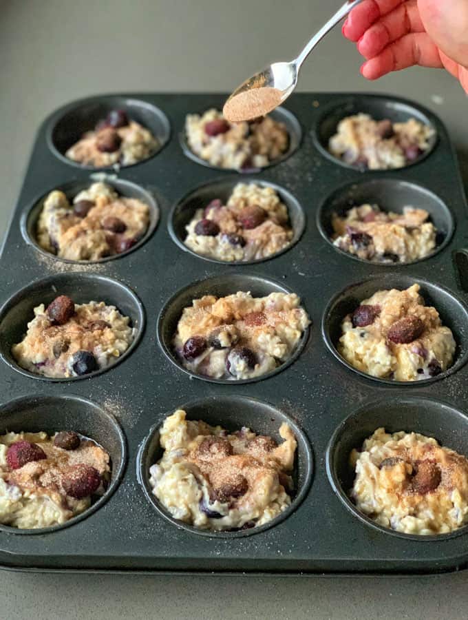 vj cooks easy oat and blueberry muffins