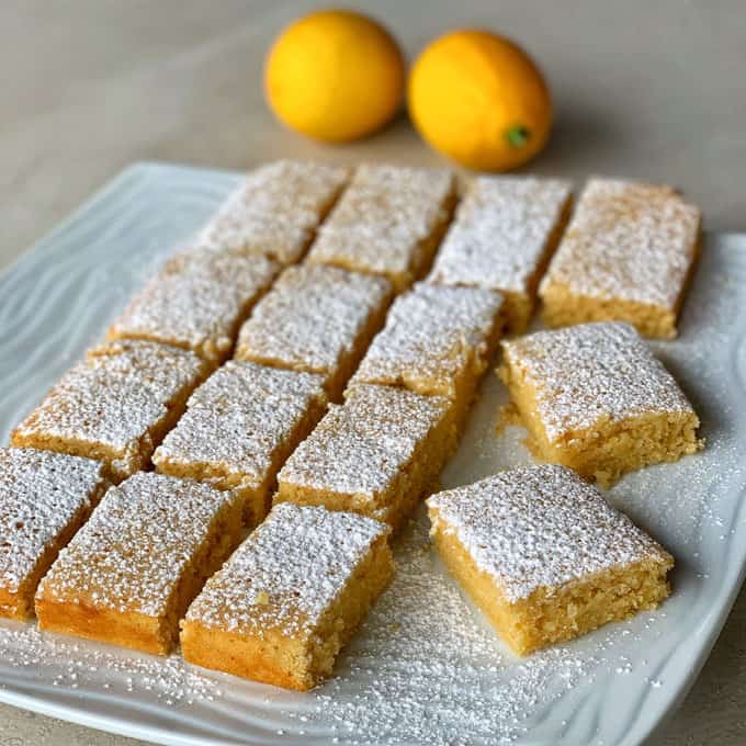 vj cooks lemon and white chocolate blondie