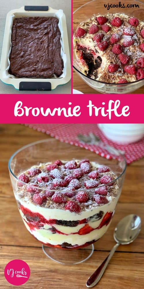 Brownie trifle