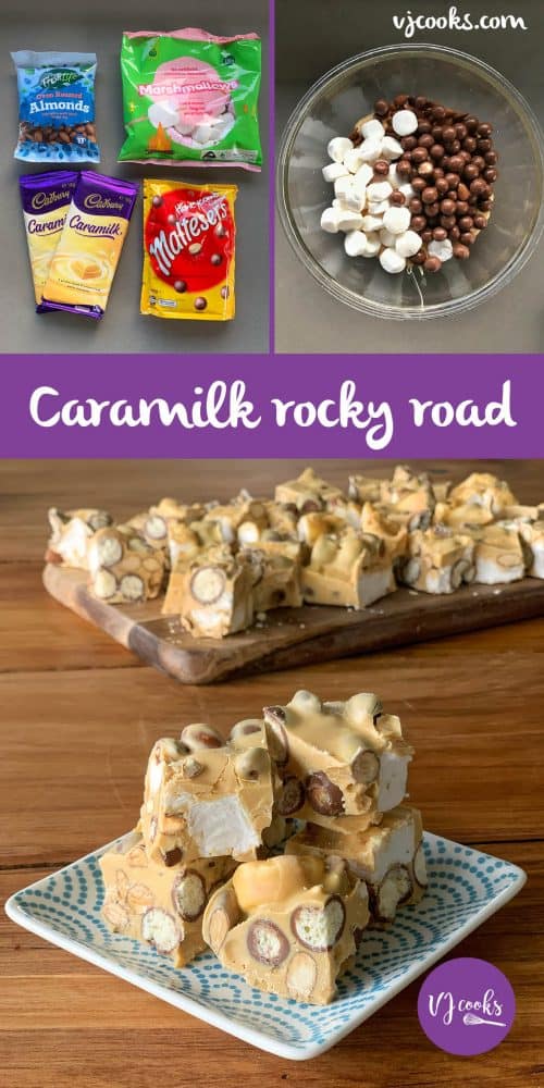 Caramilk rocky road