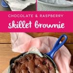 raspberry skillet brownie