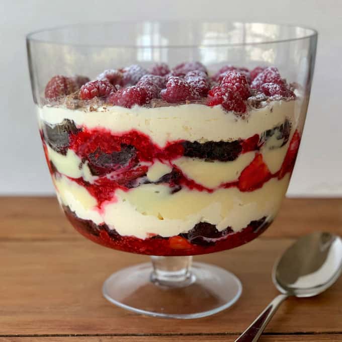 Brownie trifle
