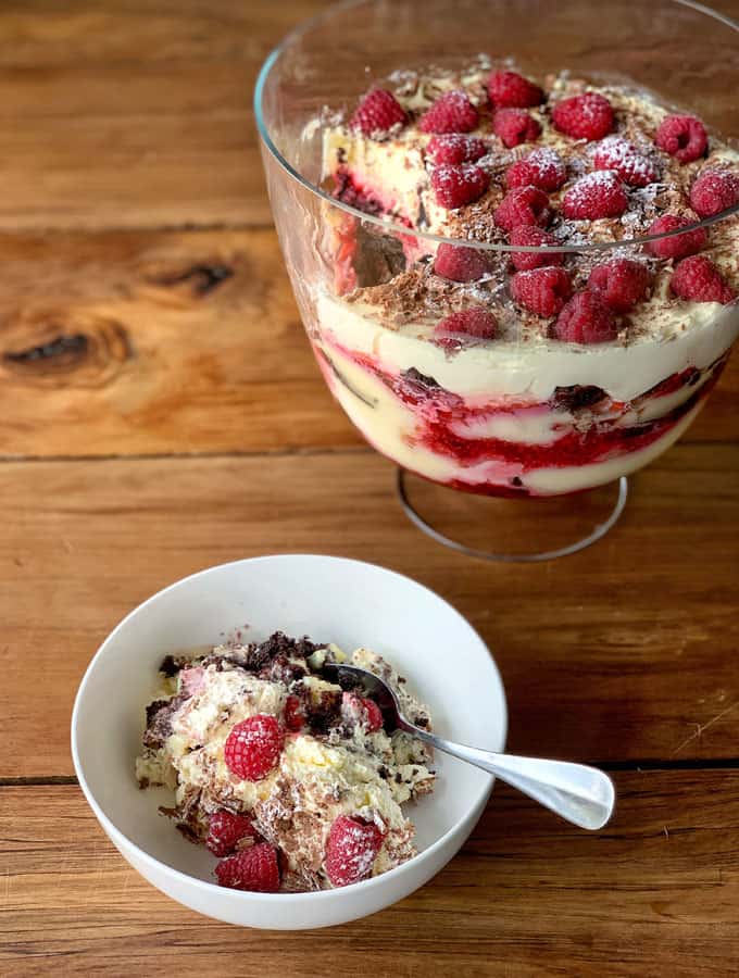 Brownie trifle