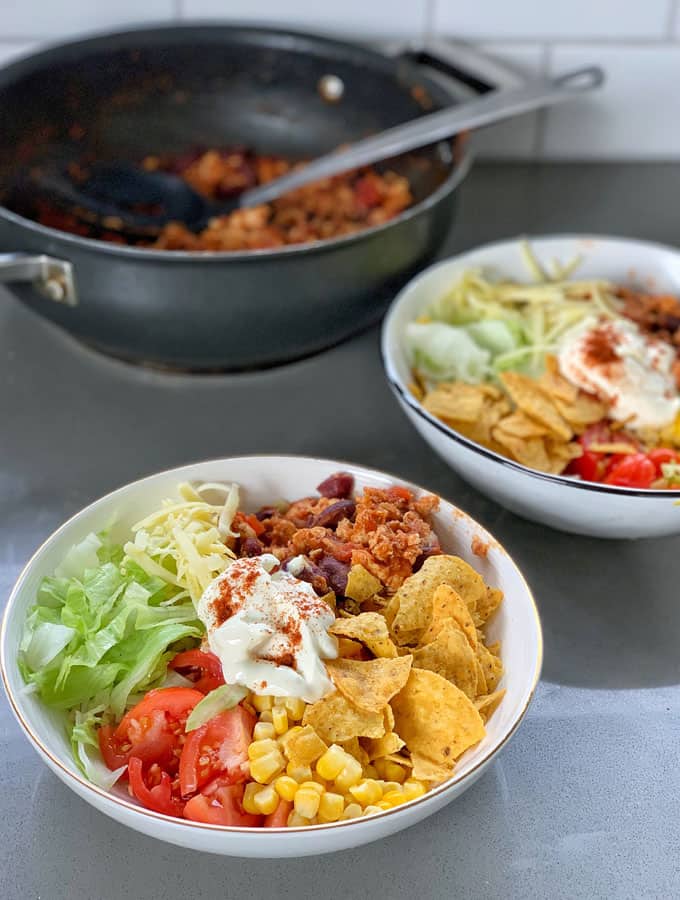 chicken burrito bowls