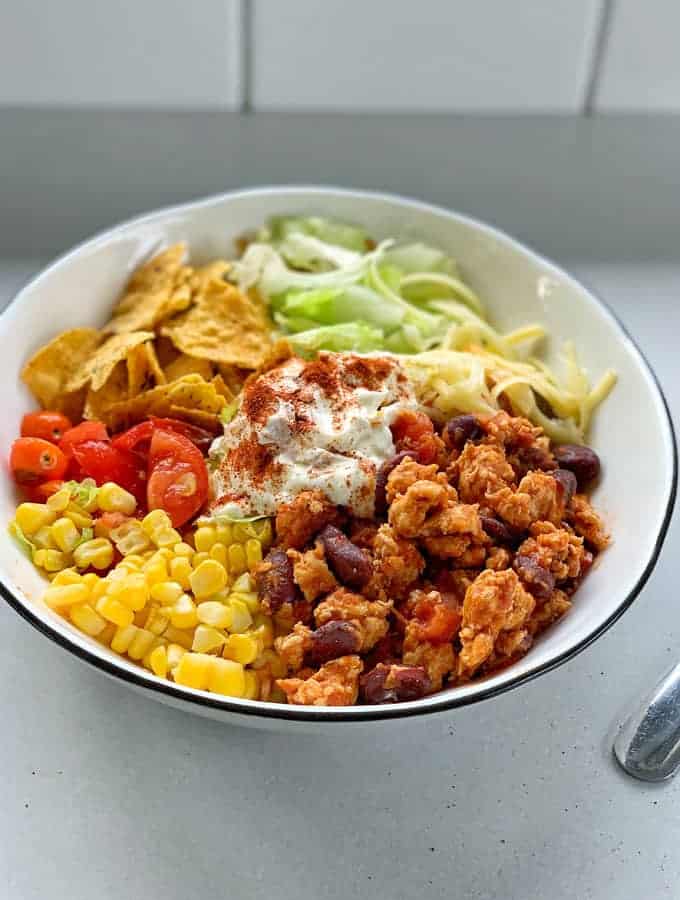 chicken burrito bowls