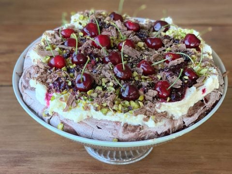 Image for Chocolate Cherry Pavlova