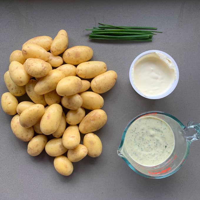 Ingredients for Potato salad