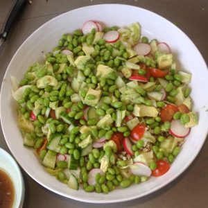 Salmon salad ingredients