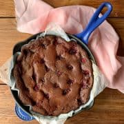 raspberry skillet brownie