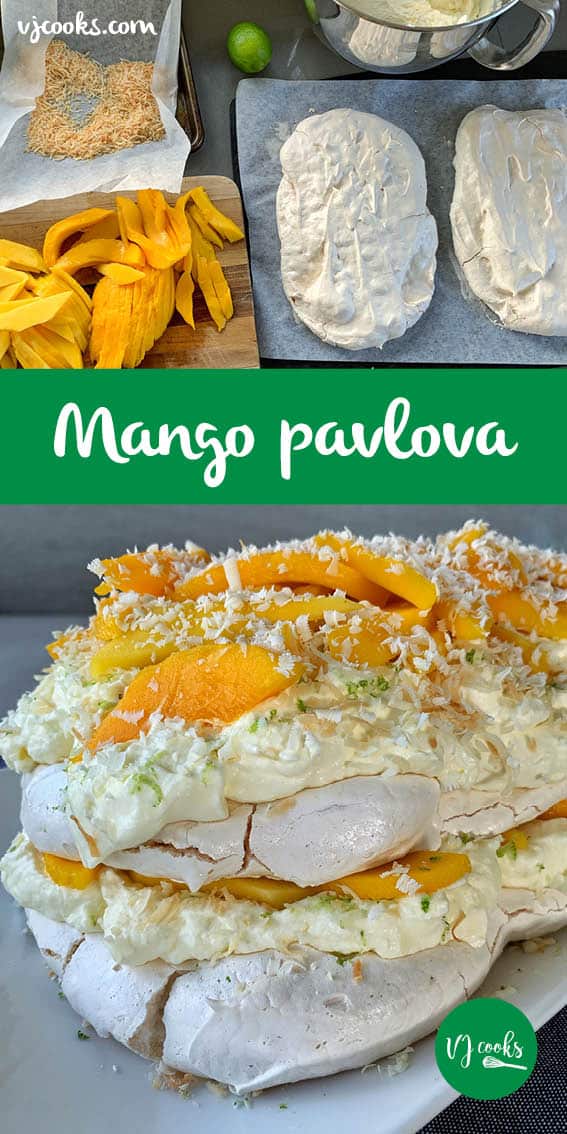 mango pavlova