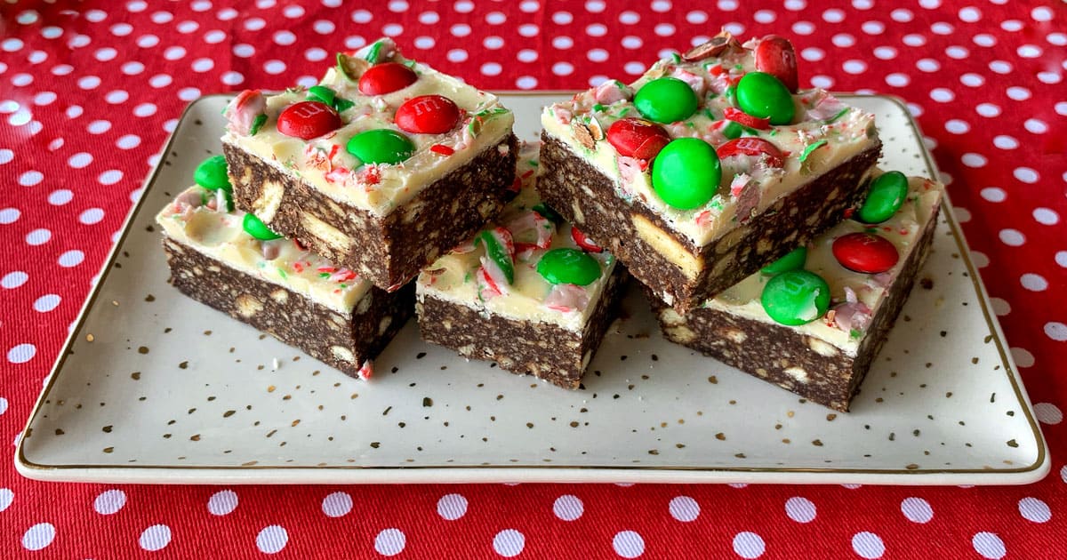 no-bake christmas slice no-bake christmas slice
