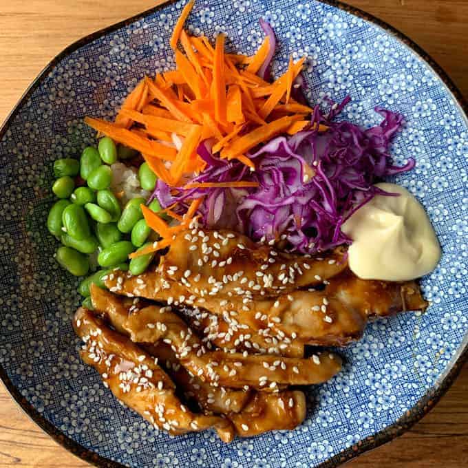 Teriyaki bento bowl  Nourish plant-based living