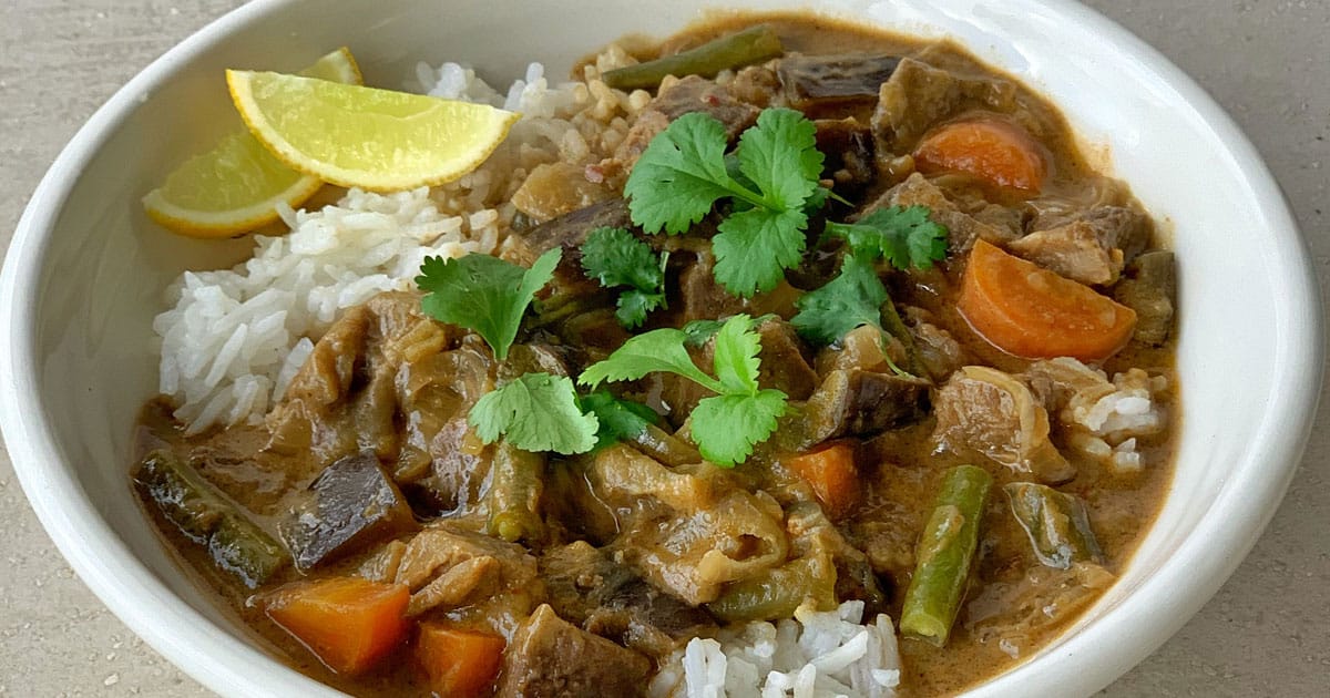 beef red curry