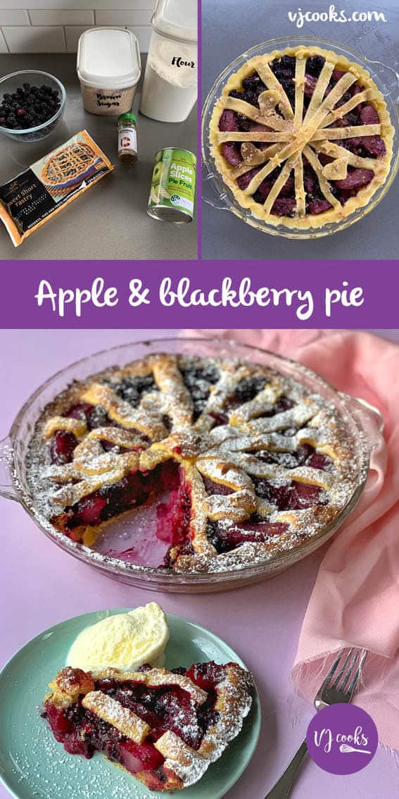 apple and blackberry pie