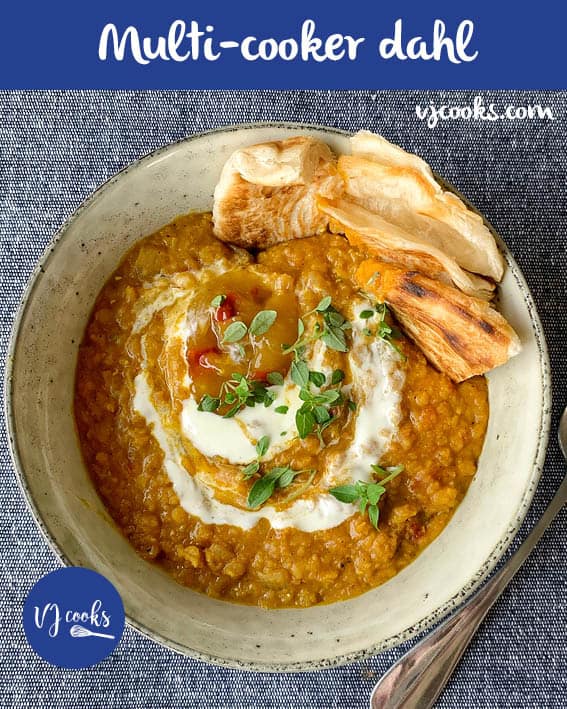 Red Lentil Dahl Curry Recipe with Cuisinart Multi Cooker