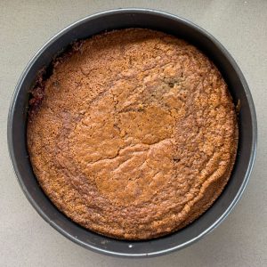 upside down gluten free plum cake