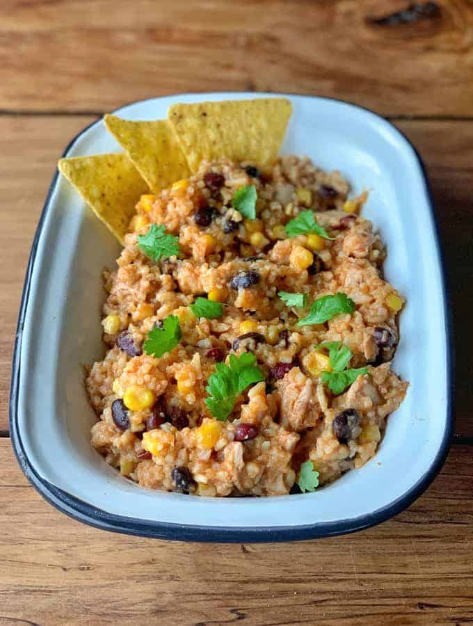 multi cooker mexican chicken and rice 