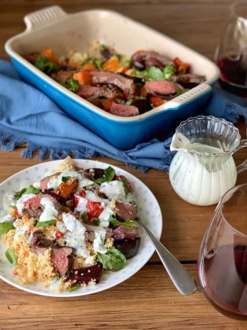 venison and couscous salad