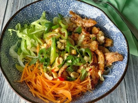 Vietnamese chicken noodle salad
