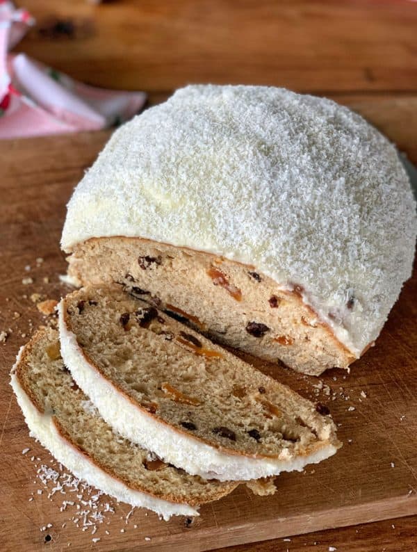 Hot cross bun Sally Lunn VJ Cooks